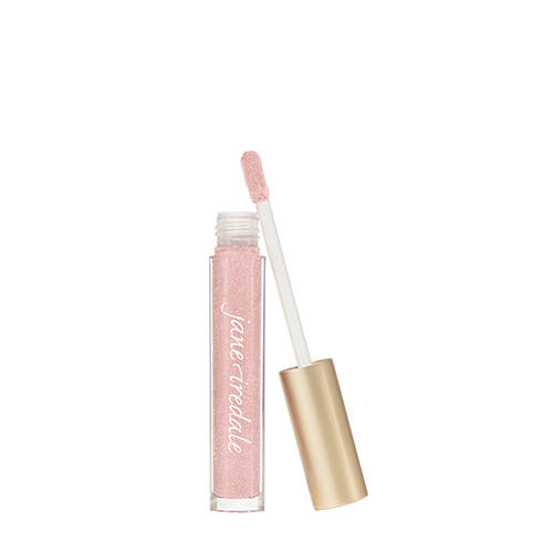 Geopende Jane Iredale HydroPure Hyaluronic Lip Gloss in de kleur Snow Berry met losse applicator.