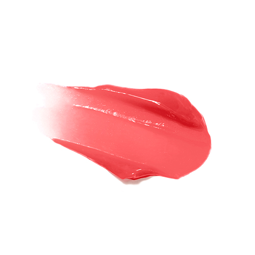 Glanzende textuur veeg van de Jane Iredale HydroPure Hyaluronic Lip Gloss Spiced Peach.