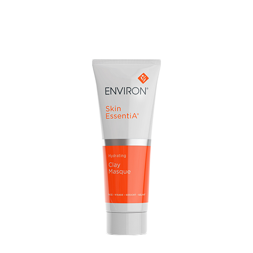 Een vrijstaande tube van het Environ Skin EssentiA Hydrating Clay Masque tegen een witte achtergrond.