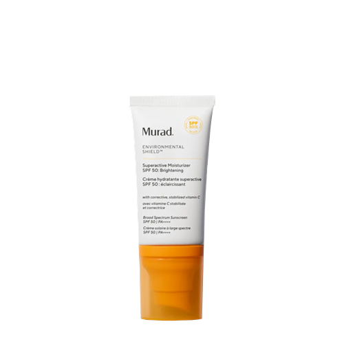 Witte tube Murad Environmental Shield Superactive Moisturizer SPF 50 met oranje dop