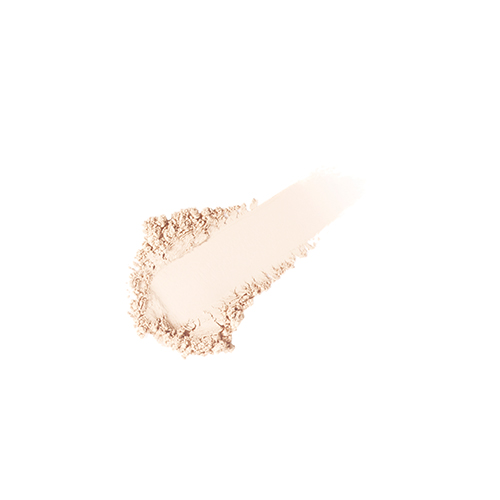 Jane Iredale poeder textuur en kleurstaart swatch in lichte tint