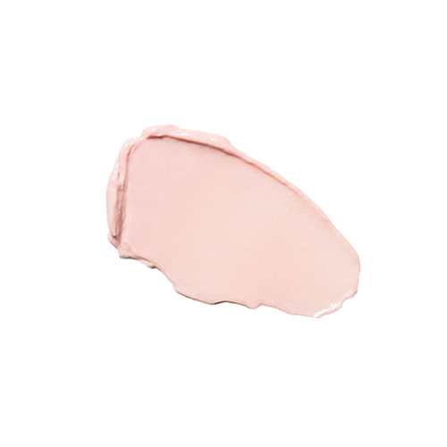 Subtiele druppel roze HydroPeptide Balancing Mask crème op een witte achtergrond