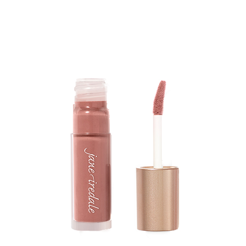 Geopende Jane Iredale Beyond Matte Lip Stain in de kleur Craving met applicator.