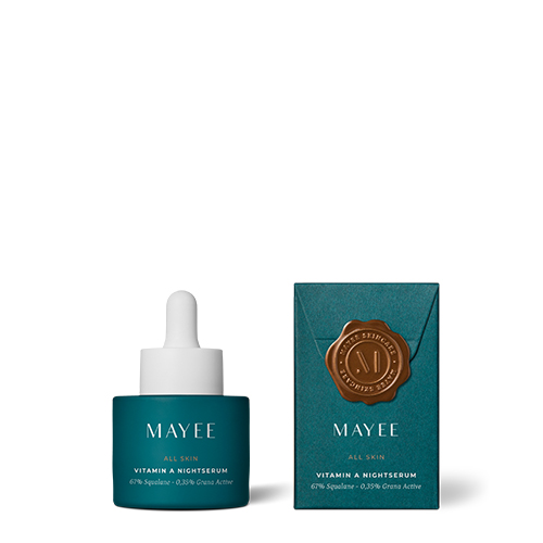 MAYEE Vitamin A Nightserum met verpakking nachtserum-van-mayee