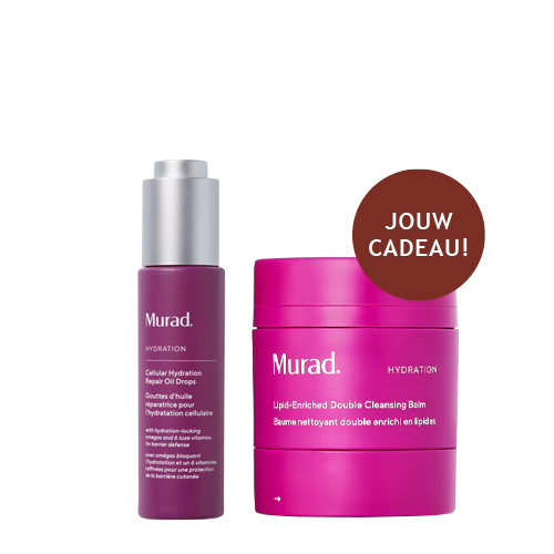 Murad Cellular Hydration Repair Oil Drops met een gratis Lipid Enriched Double Cleansing Balm als cadeau