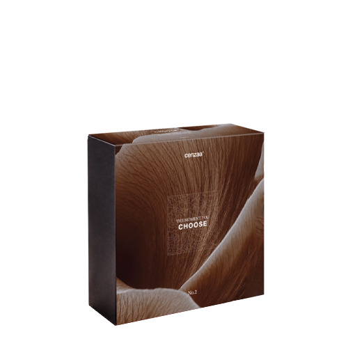 Luxe bruine geschenkverpakking van Cenzaa The Moment You Choose No 2