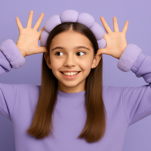 Cloud-Puff-set-Lavender-meisje-haarband
