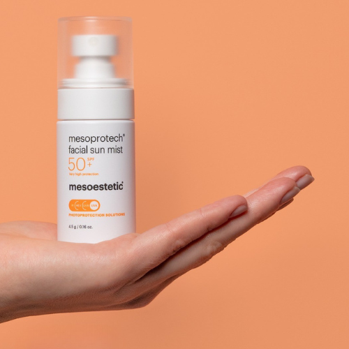 Mesoestetic Facial Sun Mist in sprayformaat Anti-aging-gezichtsmist-met-SPF50+-zonbescherming