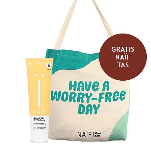 Naïf Zonnebrandcrème SPF30 100ml + gratis Naïf tas