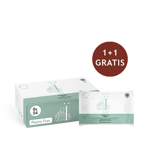 Naïf Plasticvrije Billendoekjes 8 x 54st