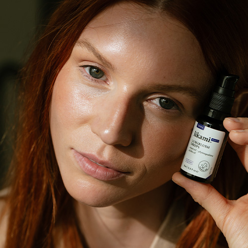 Een natuurlijke stralende glow met likami lumiblush drops - terra no-makeup-look-met-lumiblush-drops-terra-van-likami