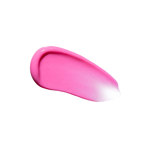 Een kleurstaal van de HydroPeptide lipgloss in de tint Palm Spring op een witte achtergrond