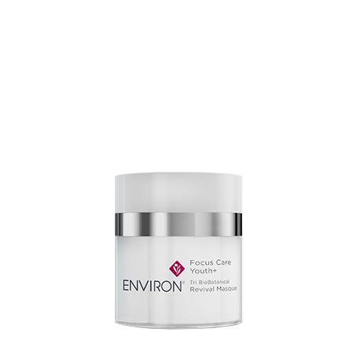 Productfoto van een 50ml pot Environ Focus Care Youth+ Tri-BioBotanical Revival Masque.