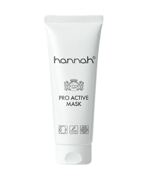 hannah Pro Active Mask witte tube met zwarte belettering