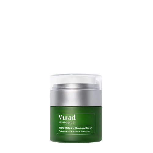 Murad Retinol Resulpt Overnight Cream nachtcrème potje op witte achtergrond