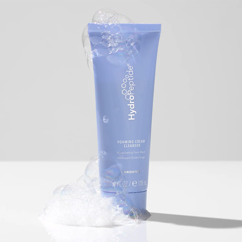 HydroPeptide Foaming Cream Cleanser 118ml met schuimende textuur