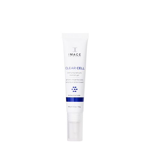 Staande tube van de Image Skincare Clear Cell Clarifying Salicylic Blemish Gel tegen onzuiverheden