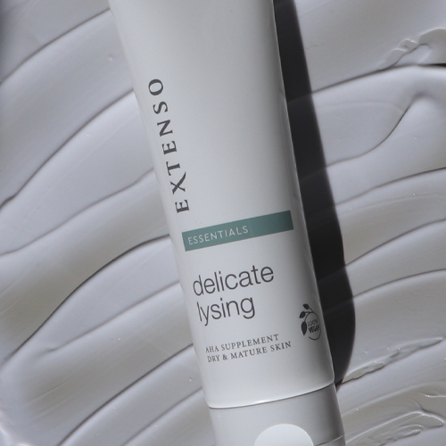 Close-up van de textuur van het Extenso Delicate Lysing product.