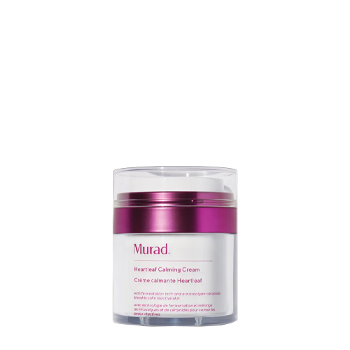 Murad Heartleaf Calming Cream gezichtscrème pot met paarse accenten