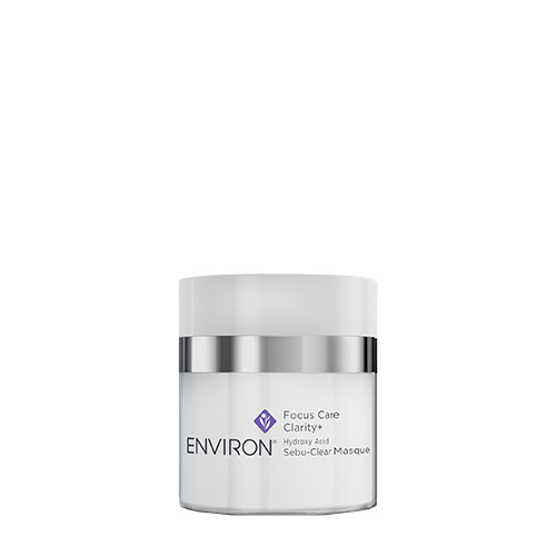 Productfoto van een 50ml pot Environ Focus Care Clarity+ Hydroxy Acid Sebu-Clear Masque.