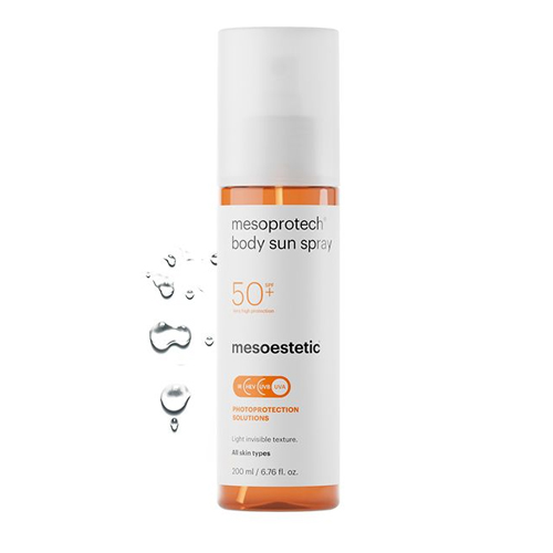 Frisse en ultralichte textuur zonnebrand-in-sprayvorm