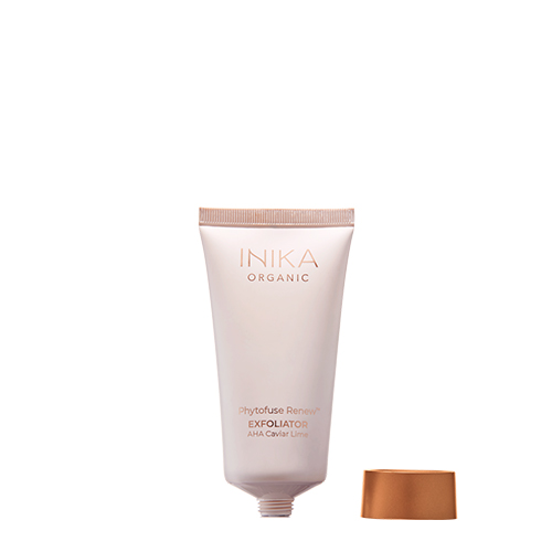 Een biologische scrub met natuurlijke AHA's voor een zachte, gladde & evenwichtige huid. biologische-scrub-van-inika-organic