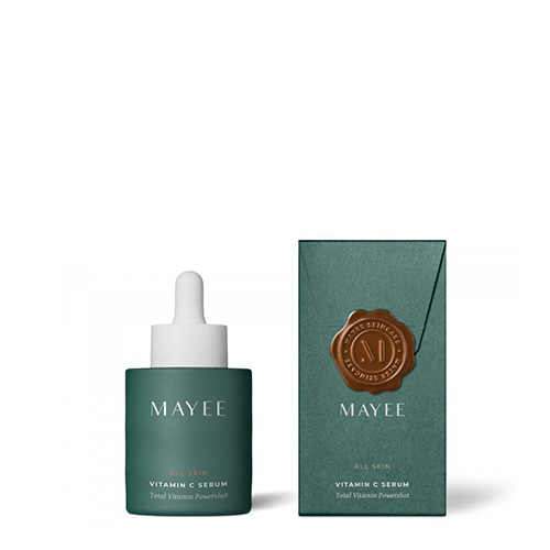 MAYEE Vitamin C Serum met verpakking mayee-vitamin-c-serum-powershot-boordevol-vitamine-c