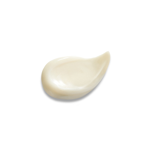 Een druppelvormige swatch van het Natura Bissé Inhibit High Definition Serum die de lichte, zijdeachtige consistentie toont.