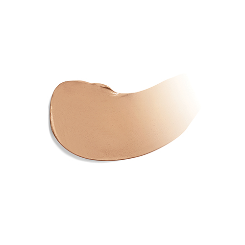 Textuur Jane Iredale Dream Tint Tinted Moisturizer Peach Brightener op witte achtergrond