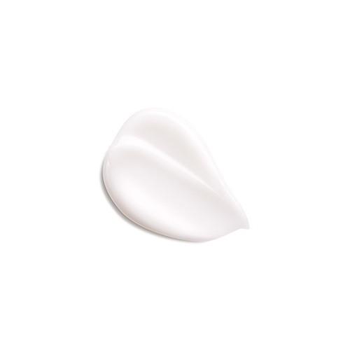 Een lichte, luchtige witte crème textuur van de Natura Bissé Diamond Extreme Light Texture op een witte achtergrond.