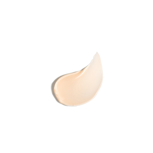 Een rijke, zachte swatch van de beige gekleurde Natura Bissé NB Ceutical gezichtscrème op een witte achtergrond.