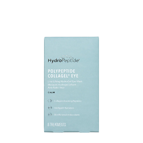Doosje van de HydroPeptide Polypeptide Collagen Eyepads met acht behandelingen