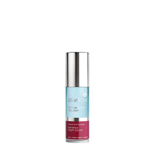 Productfoto van een compacte 30ml flacon Environ Focus Care Youth+ Serience Night Serum