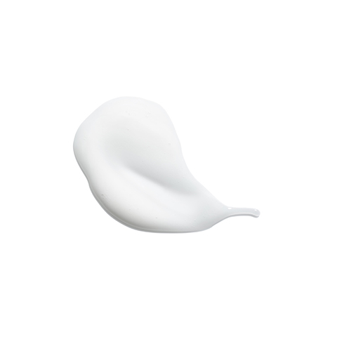 Vlekje witte HydroPeptide Aquaboost crème textuur op een witte achtergrond