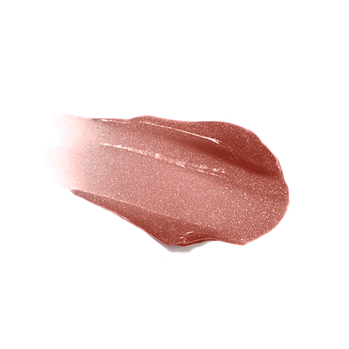 Glanzende textuur veeg van de Jane Iredale HydroPure Hyaluronic Lip Gloss Sangria.