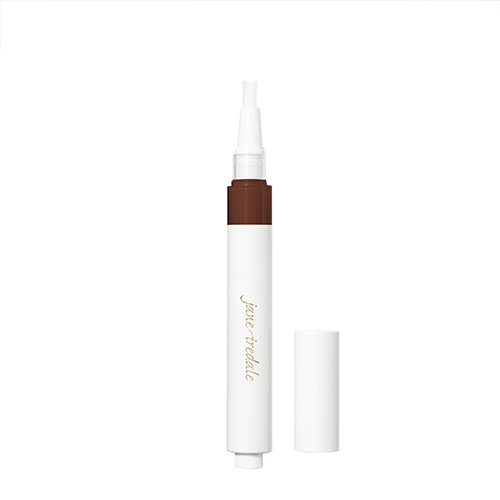 Geopende witte concealer pen van Jane Iredale met de kleur D16 en een zachte applicator tip
