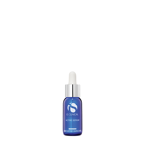 Blauw glazen flacon met pipetje van iS Clinical Active Serum 15ml