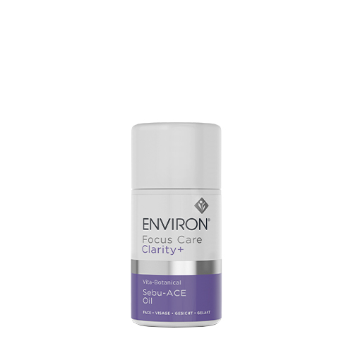 Productfoto van een 60ml flacon Environ Focus Care Clarity+ Vita-Botanical Sebu-ACE Oil.