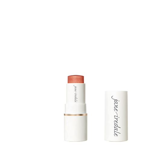 Jane iredale make-up stick met open dop op een witte achtergrond in de kleur enchanted