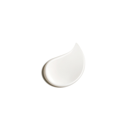 Een close-up van een gladde, witte druppel crème die de zachte textuur van de Natura Bissé Oxygen Cream laat zien.