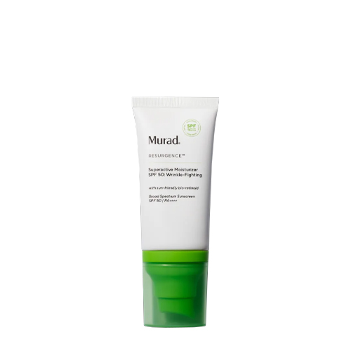 Tube Murad Superactive Moisturizer SPF 50 Wrinkle Fighting op witte achtergrond