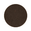 Ronde kleurswatch van de diepbruine Dark Brown tint voor Jane Iredale wenkbrauwproducten op een witte achtergrond.