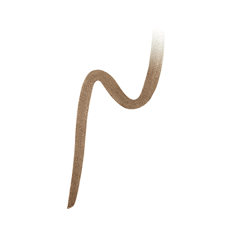Swatch van het Jane Iredale Eye Pencil met een taupe potloodlijn.