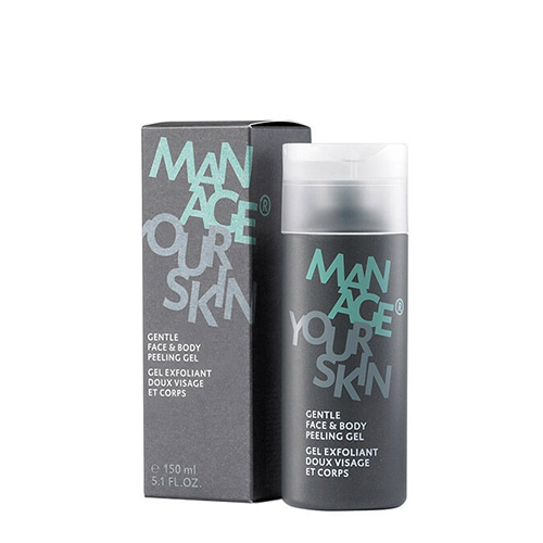 Peeling voor het gezicht en lichaam van Manage Your Skin Verpakking-gentle-face-en-body-peeling-gel