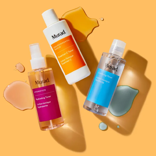 Diverse Murad toners waaronder de Essential-C Toner en Hydrating Toner