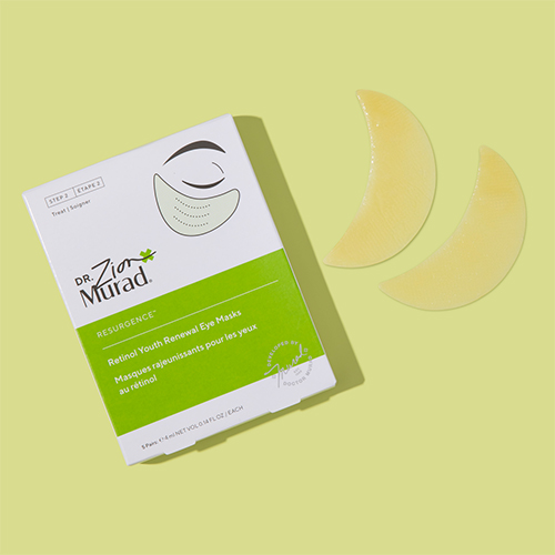 Murad oogmaskers verpakking gecombineerd met losse gouden oogpatches