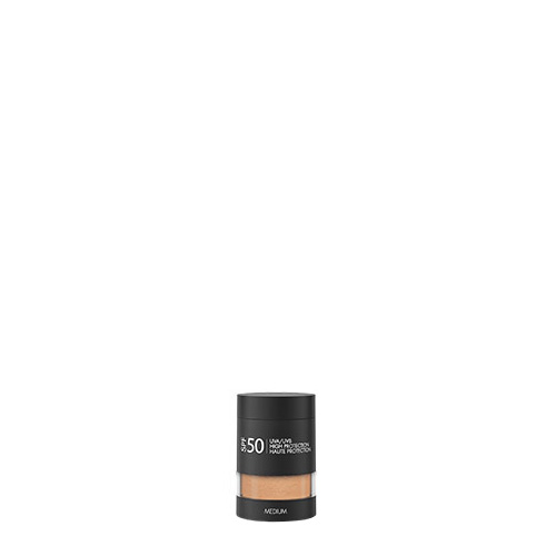 Navulcontainer met de Medium tint van de Marc Inbane Tinted Sunscreen Powder.