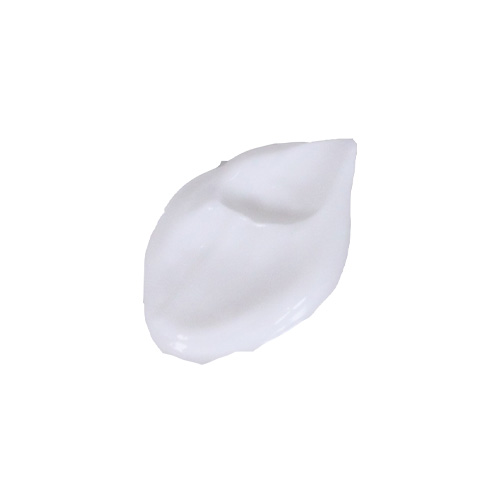 Studio-opname van een druppel witte, romige crème-textuur van de Environ Alpha Hydroxy Night Cream.