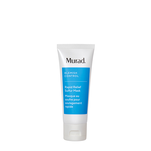 Murad Blemish Control Rapid Relief Sulfur Mask tube tegen een witte achtergrond