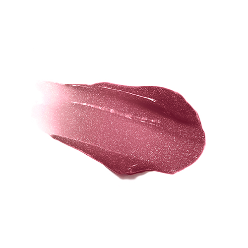 Glanzende textuur veeg van de Jane Iredale HydroPure Hyaluronic Lip Gloss Cosmo.